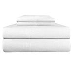 Thermee Micro Flannel Shavel Home Products Sheet Set, Queen, Snow