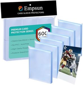 Card Sleeves for Pokemon/Yugioh Cards Trading | 600 Counts Clear Soft Penny Card Sleeves Protectors Fits for Baseball/Sports/MTG TCG Magic Game Standard Cards