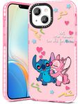 Qerrassa Couple Case for iPhone 14 Plus 6.7'' Cute Cartoon Character Kawaii Soft TPU Cover for Girly Girls Kids Boys Phone Cases Funny Pattern Fashion Protective Case for iPhone 14 Plus 6.7''