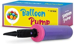 COZY GREENS Balloon Pump Hand Held, Inflator Air Pump for Balloons - 2Way Dual Action, 1Pack - Easy to Use, 100% Lifetime Satisfaction Guarantee - Sturdy Ballon Inflator Pump