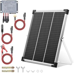 VOLT HERO 20W Solar Panel Kit, 12V Solar Battery Trickle Charger & Maintainer with Adjustable Mount Bracket, Upgraded Solar Charge Controller, IP65 Waterproof for Motorcycle Boat RV Trailer Car ATV…