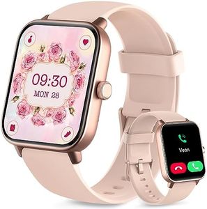 Yoever Montre Connectée Femme avec Appel Bluetooth, 1,8” Smartwatch avec Alexa Intégré, SpO2,Sommeil Moniteur, Fréquence Cardiaque,Etanche IP68, Montre Connectée pour Android iPhone