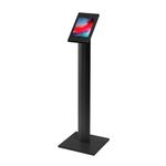 Precision Metal Works POS Anti-theft Key and Lock Floor Stand Kiosk Public Display for Apple iPad Pro 12.9" (Black)