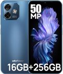 Ulefone Mobile Phones Android 13, Note 16 Pro 16GB+256GB/256GB Extension 50MP Camera Octa Core Smart Phones Unlocked 6.52” HD+ 4400mAh 4G Dual SIM Fingerprint Face ID OTG, UK Version - Blue