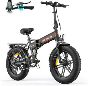 ENGWE EP-2 BOOST Folding Electric Bike,20‘×4.0’ Fat Tire 7-Speed Electric Bicycle 48V 13Ah Removable Battery, 50-120 km Range E-bike for Every Terrain & MTB & Beach & Snow (Brown)