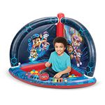 Paw Patrol Movie Kids Ball Pit Super Sounds Musical Rescue Playland with 20 Soft Flex Balls - Features Marshall's Voice - 3 Different Ways to Play!