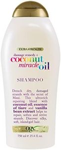 OGX Extra Strength Damage Remedy + Coconut Miracle Oil Shampoo for Dry, Frizzy or Coarse Hair, Hydrating & Flyaway Taming Shampoo, Paraben-Free, Sulfate-Free Surfactants, 25.4 Fl Oz