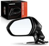 A-Premium Driver Side Power Door Mirror Compatible with Toyota Corolla 2019 2020 2021 2022 - Heated Manual Folding w/Turn Signal Black Outside Rear View Mirror