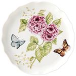 Lenox 885303 Butterfly Meadow Everyday Celebration Dish, White Porcelain, Multicolor