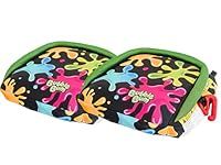 Bubblebum Inflatable Booster Car Seat - Travel Booster Seat - Portable Car Booster Seat - Booster Seat for Car - Narrow Slim Foldable Car Seat Booster - Perfect for Kids 4-11yrs Old - Twin Slime