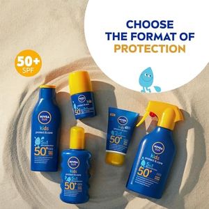 NIVEA Sun Kids SPF 50+ Roll-On Sunscreen, 50ml – Gentle Sun Protection