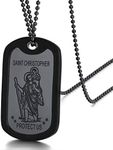 FaithHeart Black Saint Christopher 