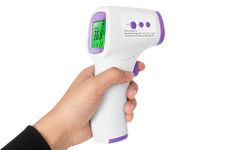 HEALBIRD Non-Contact Infrared Forehead Thermometer for Adults & Kids | Fast & Accurate Digital Fever Check | LCD Display | 3-Color Fever Indicator | Memory Function | Free 2×AAA Batteries Included