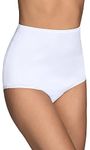 Vanity Fair Women's Plus Size Underwear Perfectly Yours Traditional Nylon Brief Panties, Star White, 7