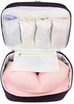 Large Double Layer Travel Organizer Bag for Underwear, Bra, Cosmetic, and Toiletry Kit