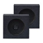 Q Power QBTW6.5 Single 6.5-Inch Sealed Universal Speaker Boxes with Durable Bed Liner Spray