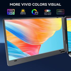 KPKUE 14" Dual Laptop Monitor – Portable External Display