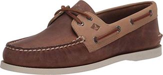 Sperry Men's A/O 2-Eye Leather Boat Shoe, Sahara/Oatmeal, 11 UK medium