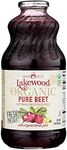 Lakewood Organic Pure Beet, Fresh Pressed, Beetroot, Bottle,Can, 32 Fl Oz, Pack of 6