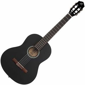 Ortega Guitars RST5MBK Student Series Full Size Classical 6-String Guitar, Spruce Top, Catalpa Body Black Matte Finish