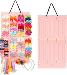 CLOSAL® Hair Bows Holder, Bows hairband Holder 16 Ribbons Row Organizer Bow Hanger for Girls, Hair Bows Organizer, Baby Hair Accessory Storage Display Wall Hanging for Girl