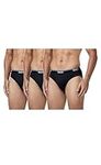 Hugo Boss Men's 3-Pack Cotton Brief, Black, XX-Large