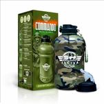 Unbreakable- 2.2 Litre Water Bottle - Now with Easy Drink Cap - Durable & Extra Strong - BPA Free - Ideal for: Gym, Dieting, Bodybuilding, Outdoor Sports, Hiking & Office (Army Green)