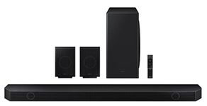 Samsung 540 W 9.1.4Ch (Hw-Q930B/Xl) Q-Symphony Soundbar Wireless Subwoofer,Top/Centre/Side Firing Speakers,Wide Range Tweeter,Wireless Rear Speaker,Dolby Atmos,Built-in Alexa,Airplay2,Wi-Fi,Black