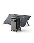 Anker SOLIX F3800 Portable Power Station with 400W Solar Panel, 3840Wh LiFePO4 Battery, 6000W AC Output with 120V/240V, Solar Generator for Home Use, RV, Emergencies, Power Outages, Outdoor Camping