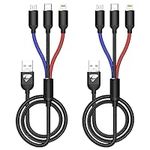 Multi Charging Cable, [1.2M 2Pack] 