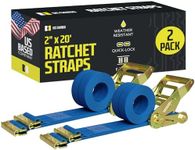 Two 2 x 20' E Track Ratcheting Stra