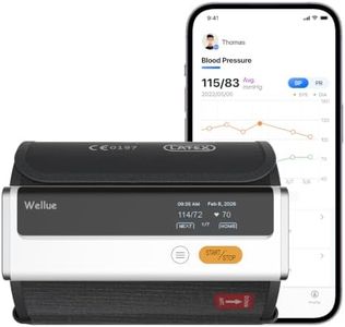 Wellue Armfit Plus Blutdruckmessgerät mit EKG-Funktion, Bluetooth Oberarm-Blutdruckmessgerät für Heimgebrauch Große Blutdruckmanschette, Kostenlose App für iOS & Android