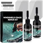 xinrongda 2Pcs Windshield Repair Kit – Glass Chip & Crack Repair Kit for Cars, Windscreens, Windows & Mirrors – Auto Glass Repair Liquid for Cracks, Chips, Chips Removal and Windshield Restoration