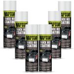 Raptor® U-POL 1K Truck Bed Coating Aerosols ** WHITE ** 6 x 14.3oz/405g with a CUSTOM DECAL Pack WORTH $75