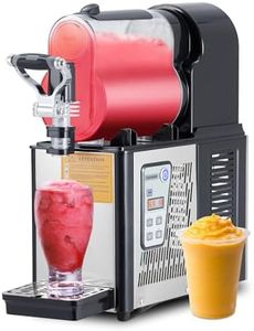 Garvee Commercial Slushie Machine, 3L/0.8 Gal slushy Machine for Home, Self-Cleaning,300W Stainless Steel Slushy Machine for Frozen Drinks, Snow Melting, for Home, Coffee Shop, Restaurant