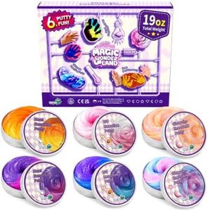 WATERELF 6-Pack Color-Changing Putty Slime Set for Kids