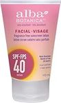 Alba Botanica Fragrance free facial Sunscreen Lotion Spf 40 113ml, 113 Milliliters