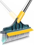 TRAXITO Bathroom Cleaning Brush with Wiper 2 in 1 Tiles Cleaning Brush with Long Handle 120° Rotate Bathroom Floor Cleaning Brush Floor Scrub Bathroom Brush Home (1)