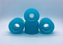 GHOST BOARDS Jelly Phantoms 70mm 78A Long Board Wheels with ABEC-7 Bearings for Smooth Cruising - Skateboard Wheels Provide Grip & Speed - Ghost Wheels Built for Tricks & Control (Turquoise)