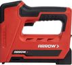 Arrow ET501C Cordless 5-In-1 Professional Staple and Nail Gun, Battery Powered Wire Stapler and Brad Nailer for Upholstery, Framing, Roofing, Crafts, Fencing, Cable, Black/Red