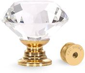 CZC HOME 10 PCS Diamond Crystal Gla