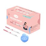 Pregnancy Test Strips, hCG Early Detection Home Pregnancy Test, Sensitive & Over 99% Accurate, 20 Count Individually Wrapped with Urine Cups, Rapid Early Prenancy Tests Kit 5mm Wider 10mIU/mL