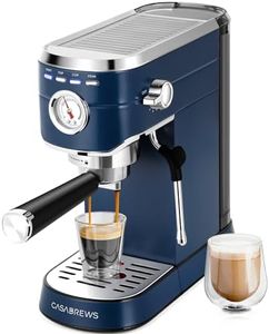 CASABREWS Espresso Machine 20 Bar, Professional Espresso Maker with Milk Frother Steam Wand, Espresso Coffee Machine with 34oz Removable Water Tank, Sapphire Blue