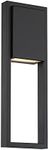 WAC Lighting WS-W15918-BK DweLED Archetype 18in LED Indoor & Outdoor Wall 3000K in Black Light Fixture, 18 Inches,