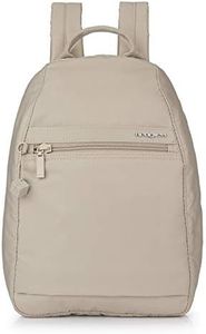 Hedgren VOGUE SMALL Backpack – Rear Zip Main Access, Padded Tablet Pocket, RFID-Blocking Security, Adjustable Straps & Water-Repellent Nylon - 5.86 L (Cashmere Beige)