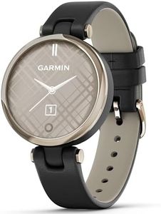 Montre connecté Femme Garmin Lily, Classic 010 02384 B1 Bracelet Cuir Noir