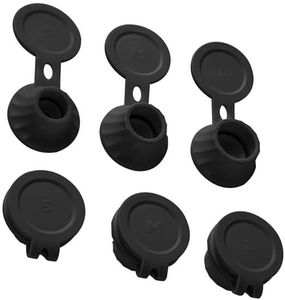 LimCryspp 6 Pcs Inverted Bottle Caps Bathroom Shower Gel Shampoo Leak Proof Bottle Caps Kitchen Seasoning Bottles Plastic Bottle Caps Replacement of Leak Proof Bottle Caps (Black)