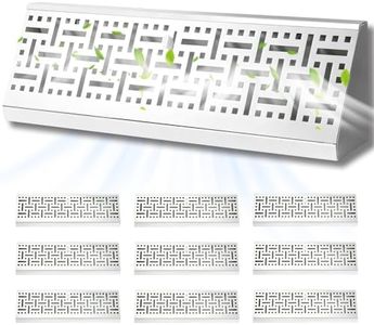 Aremae 10 Pack 18 Inch Baseboard Register - RoundFlow Design for Maximum Air Flow - Smooth-Glide Air Adjust Lever - Heavy Duty Rust-Proof Steel - Tool-Free Easy Installation