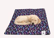 ChumsPet Pet Cooling Mat - 102 x 72 CM Mix Printed Color Ice Silk Cooling Mat for Dogs & Cats, Comfort Soft Heat Relief Pressure Blanket, Car Seats, Beds for Summer (Mix)