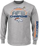 NFL Denver Broncos Men's Conference Slant VII Tee, XX-Large, Steel Heather